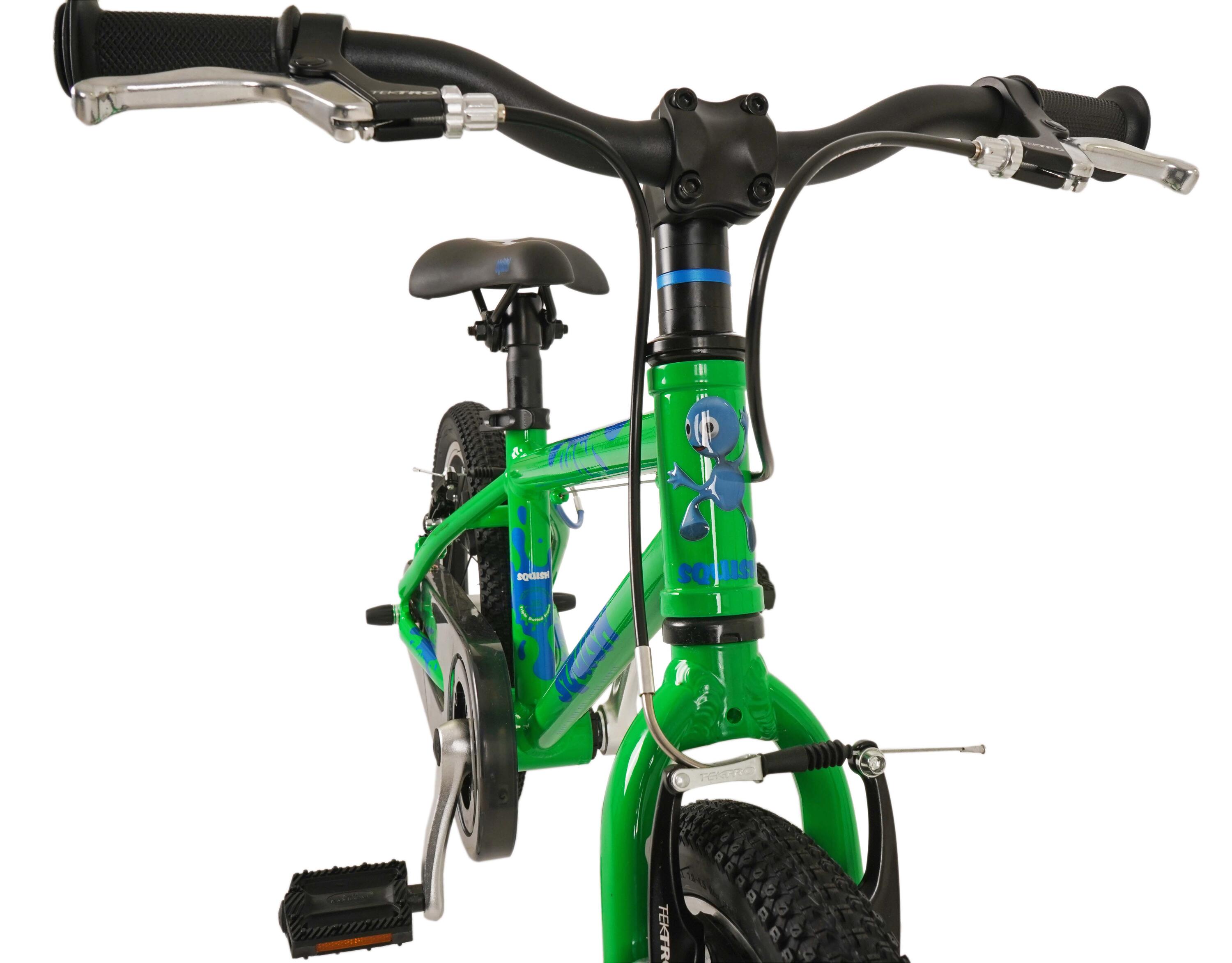 16" Wheel Lightweight Hybrid Bike Green 7/8