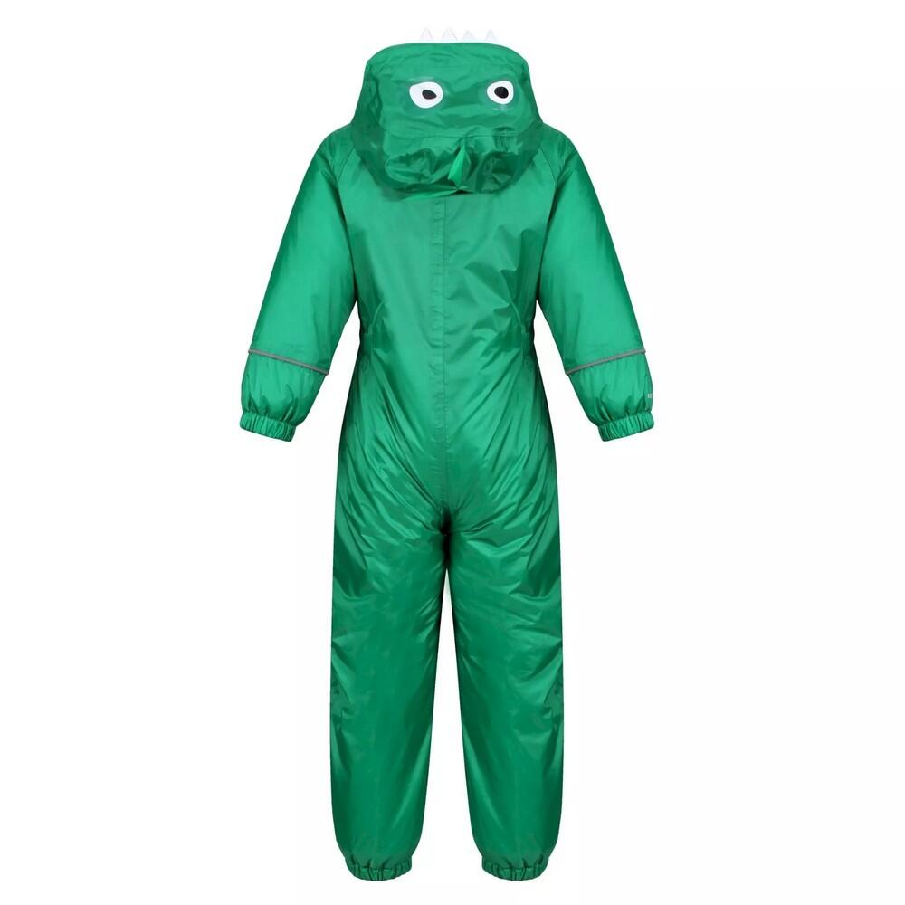 Childrens/Kids Mudplay Peppa Pig Dinosaur Puddle Suit (Jellybean Green) 2/3