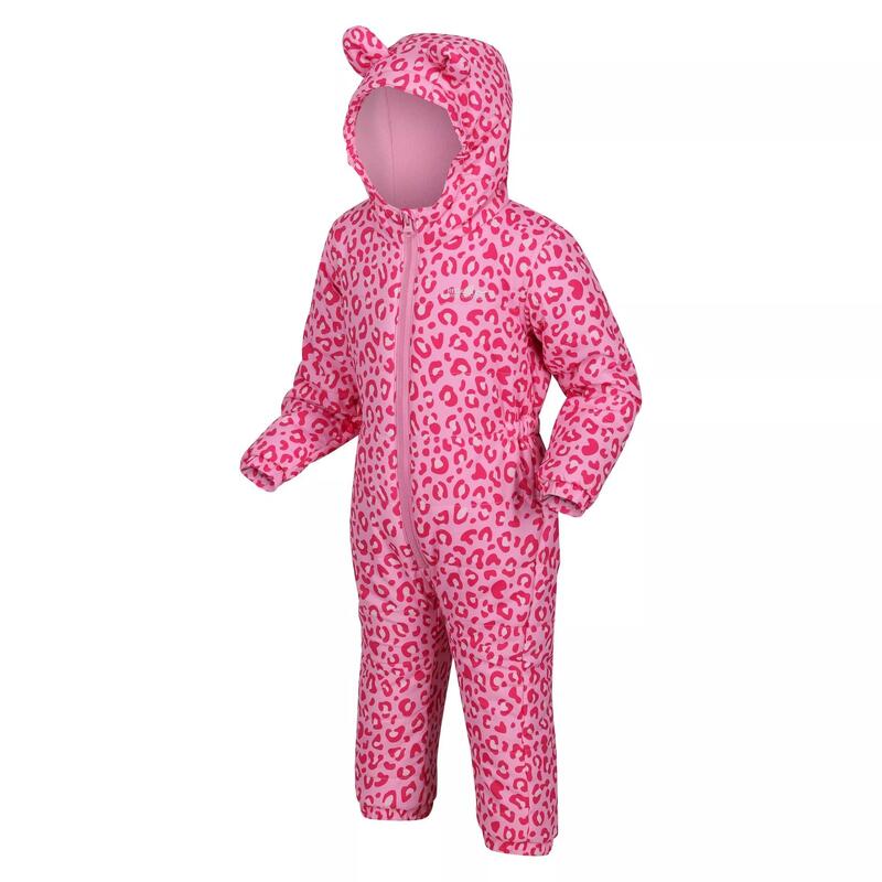 Penrose Leopard Print Puddle Suit voor kinderen/kinderen (Pop Roze)