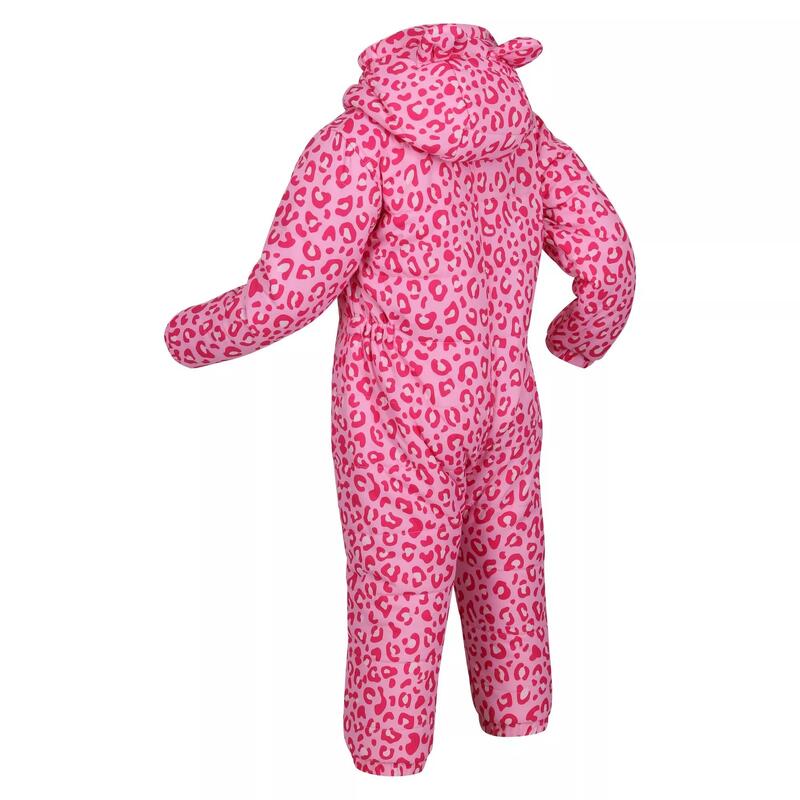 Penrose Leopard Print Puddle Suit voor kinderen/kinderen (Pop Roze)