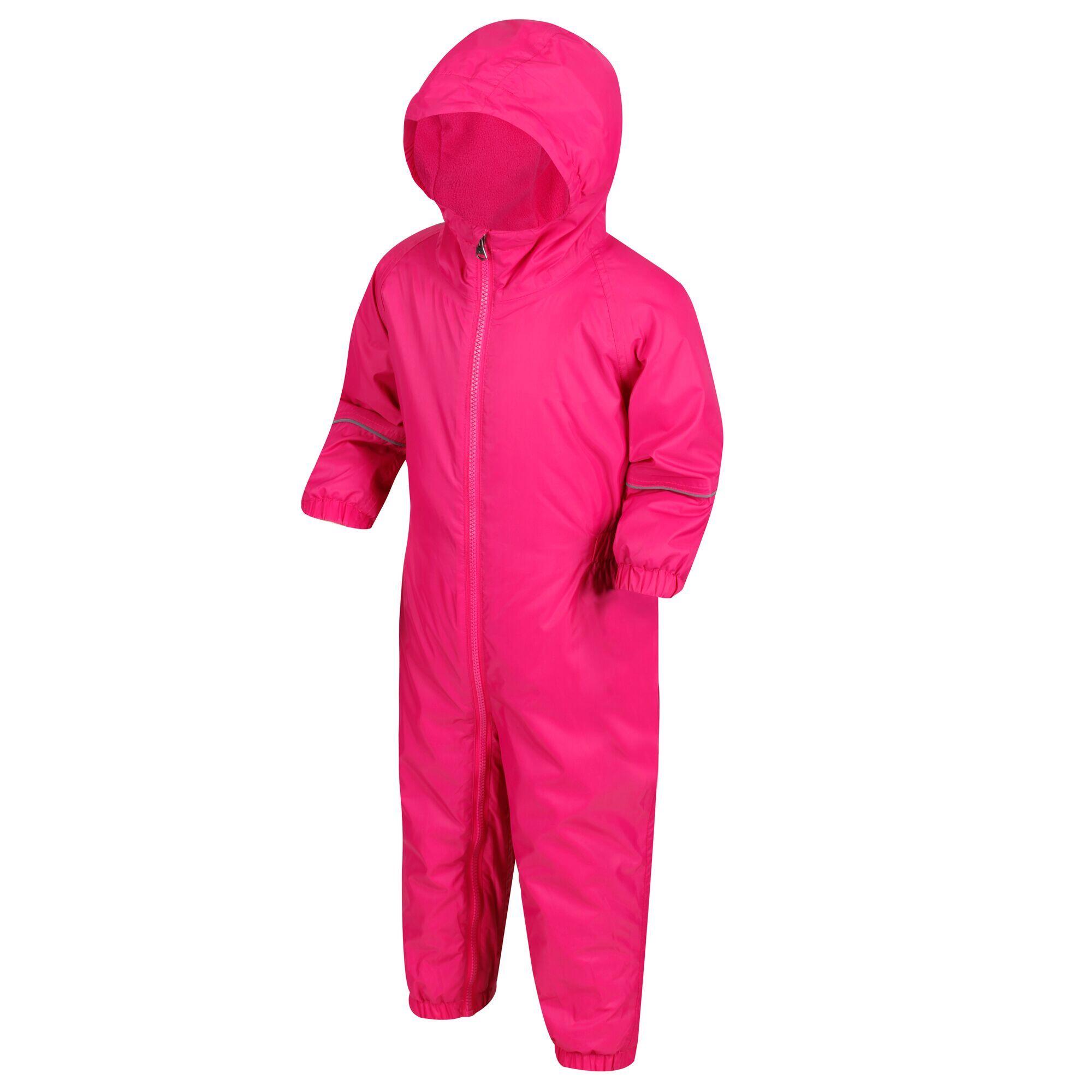 Childrens/Kids Splashit Puddle Suit (Jem Pink) 4/5