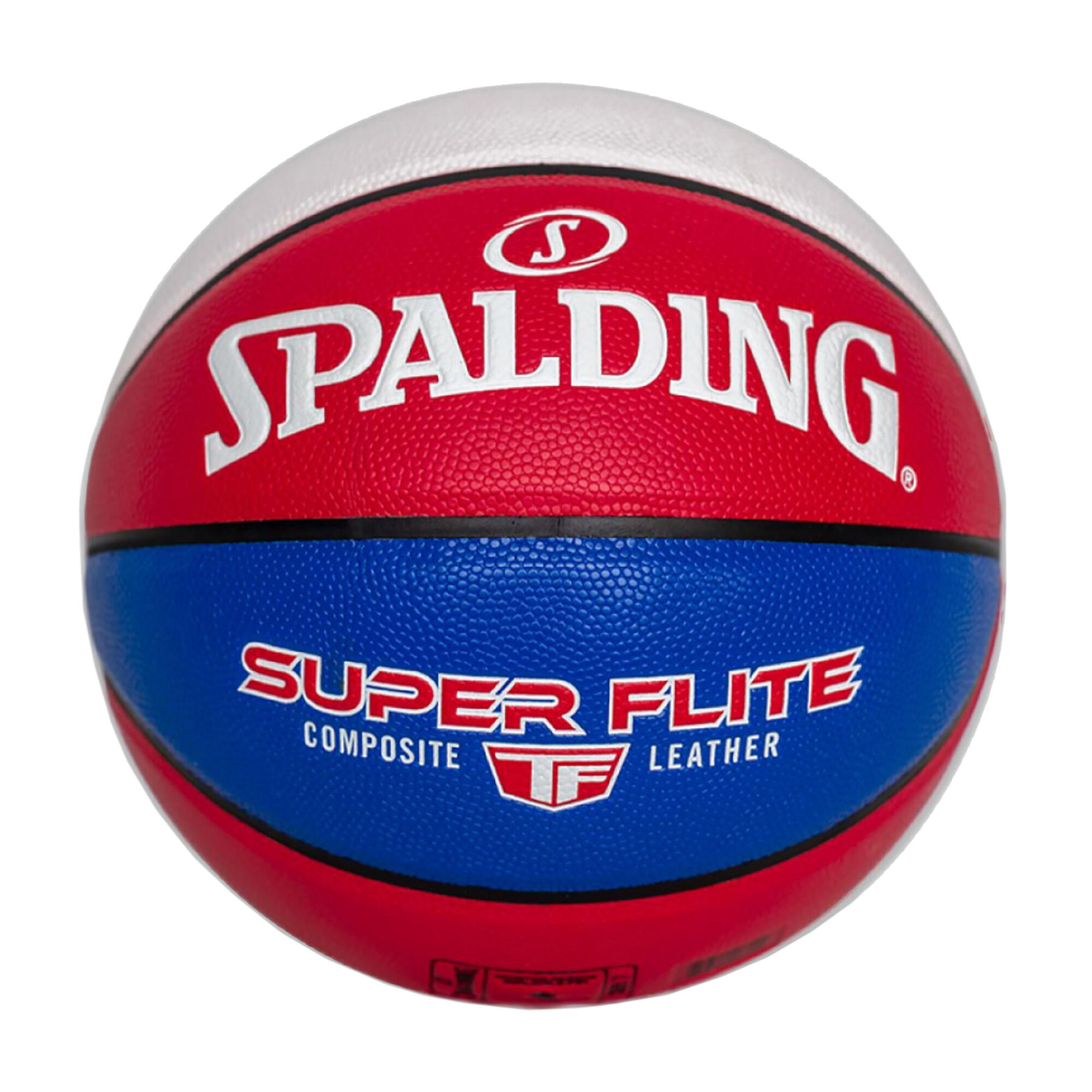 Spalding - Basket-ball Spalding Super Flite - Ballon De Basket - Blanc|bleu|rouge - 7 - Decathlon