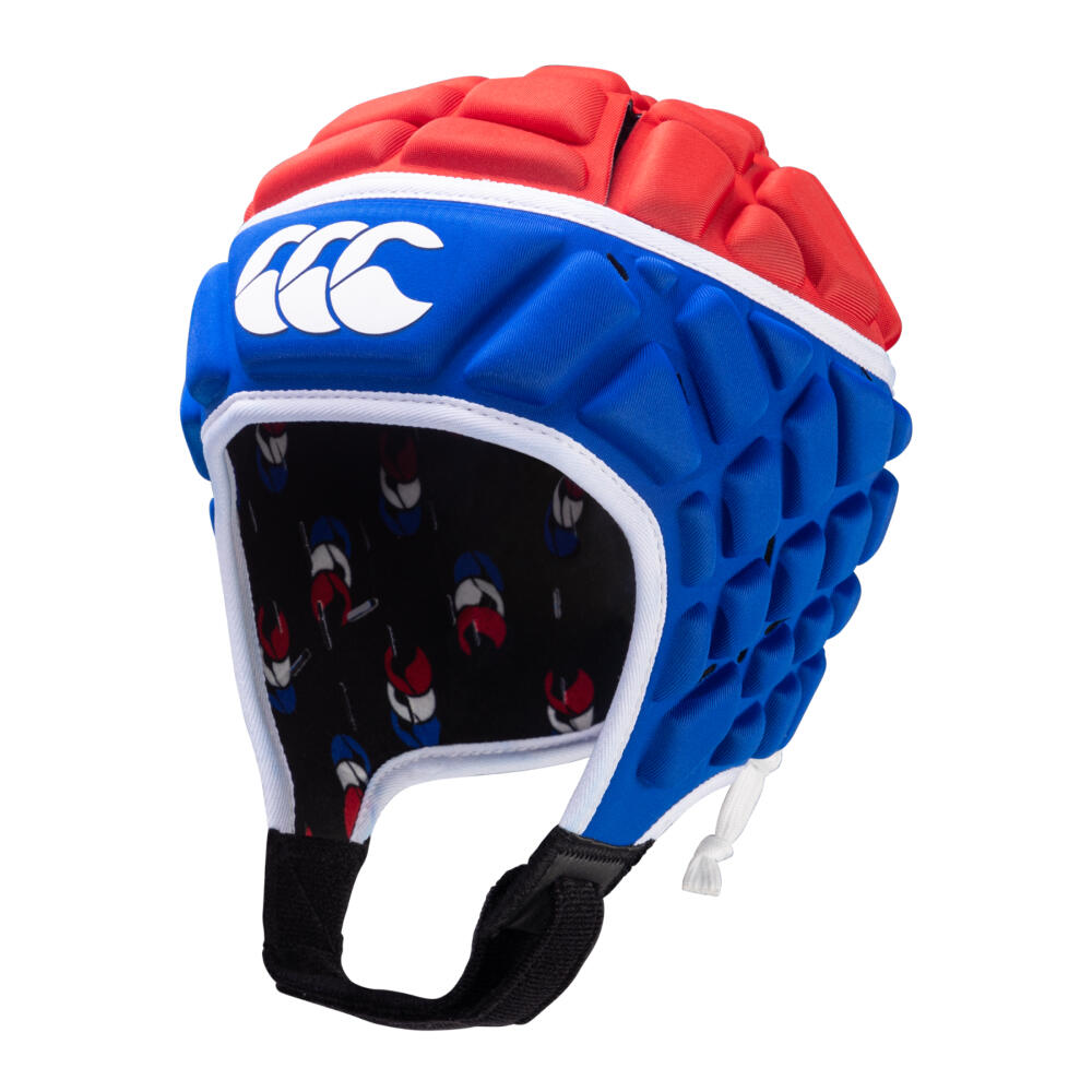 Canterbury Raze France Adult Headguard Blue, White and Red