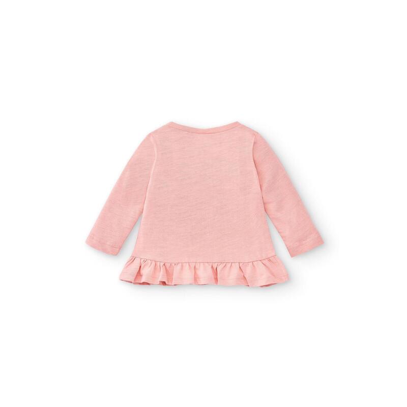 Charanga Camiseta de bebé rosa bunny