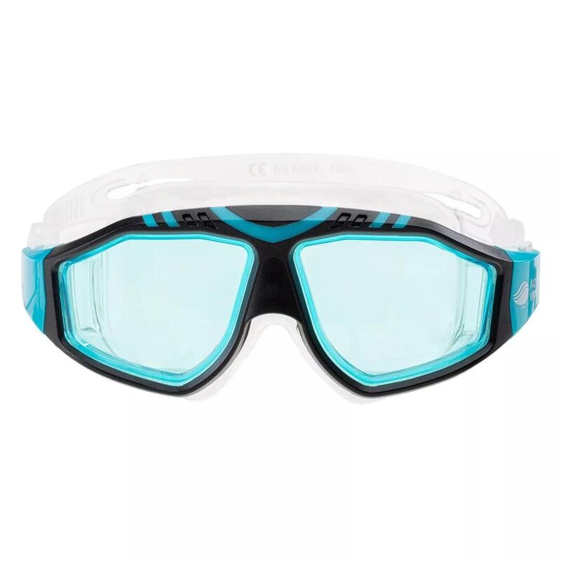 Óculos de natação unissexo para adultos Maveric PRETO/ AZUL
