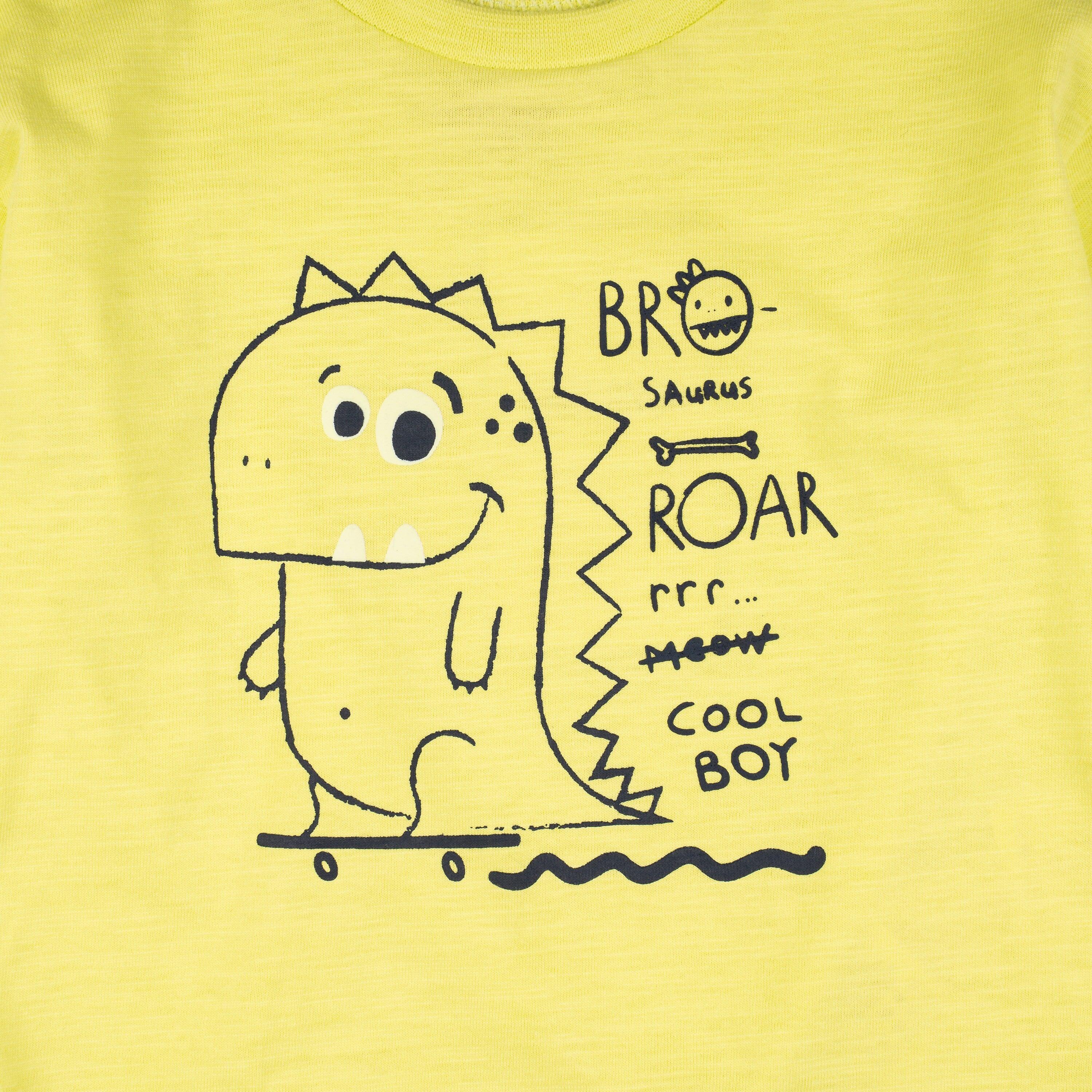 Camiseta amarela de manga comprida para bebê 2/5