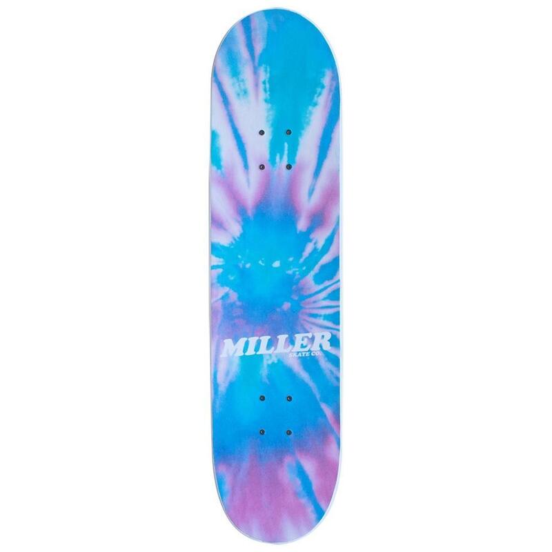 Skateboard completo MILLER TYEDIE Bordo31,75"x8"ABEC7 rodas CREEKSHR