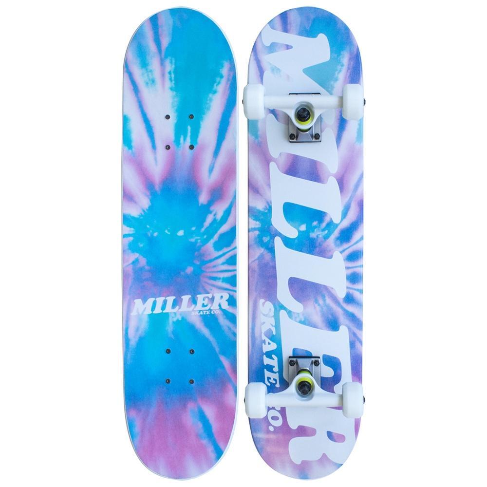 MILLER DIVISION Skateboard completo MILLER TYEDIE Bordo31,75"x8"ABEC7 rodas CREEKSHR