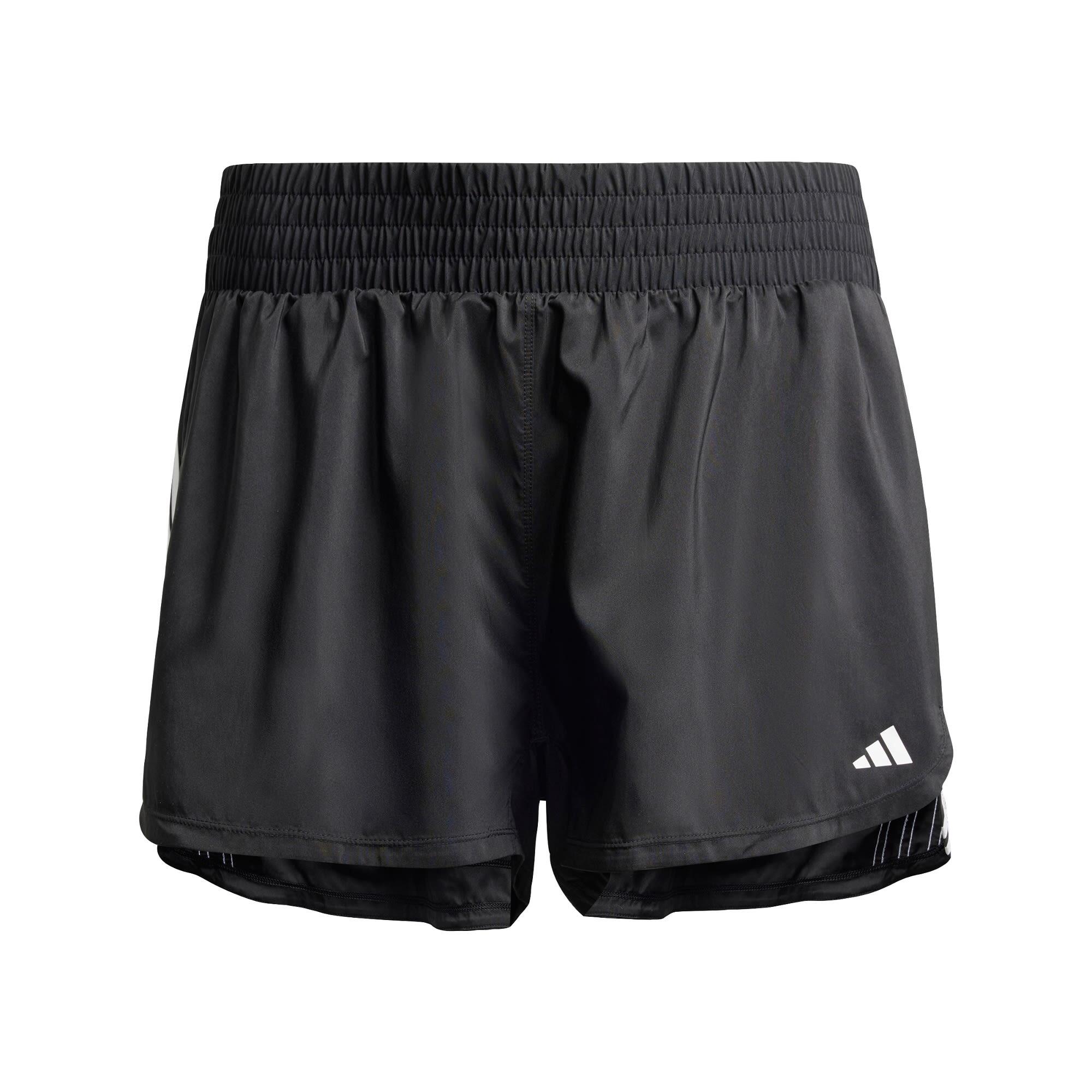 Pacer Training 3-Stripes Woven High-Rise Shorts (Plus Size) 2/5