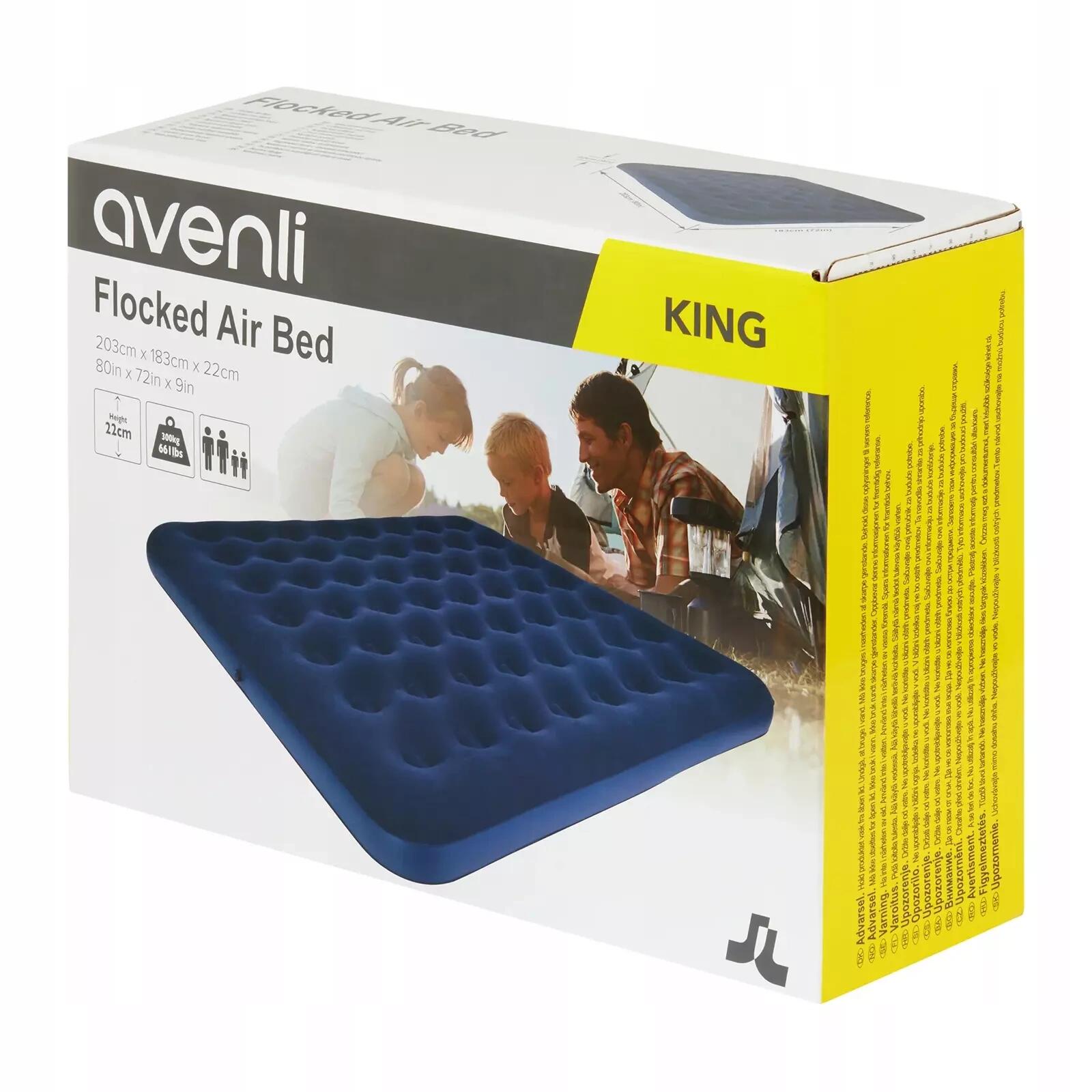AVENLI Avenli opblaasbaar luchtbed / kampeermatras 203x152x22 cm