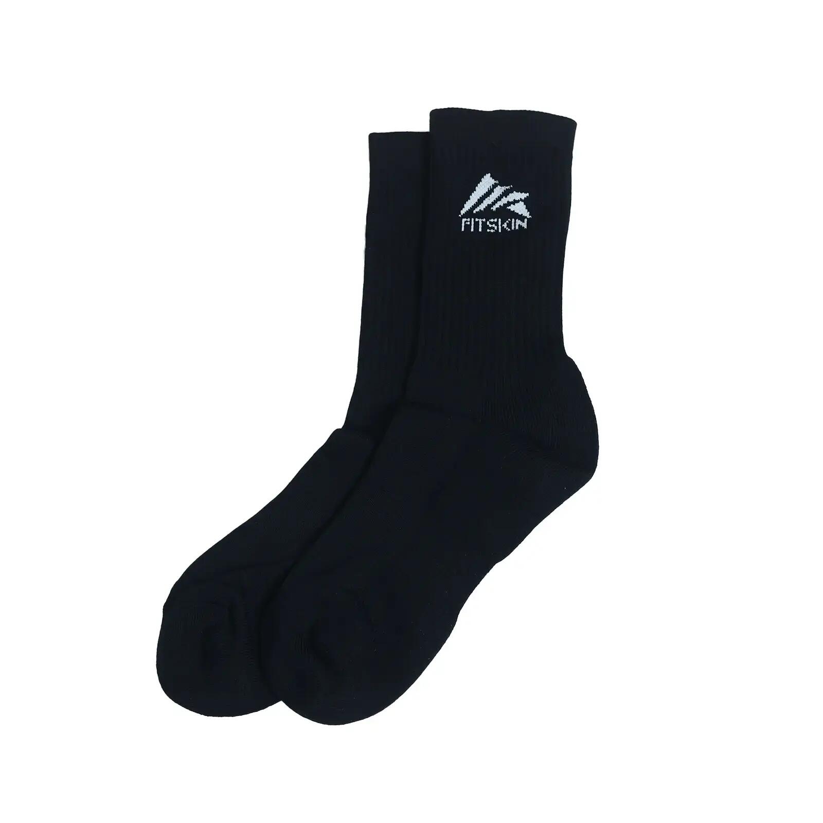 Sosete Lungi Fitskin Negre 2/3