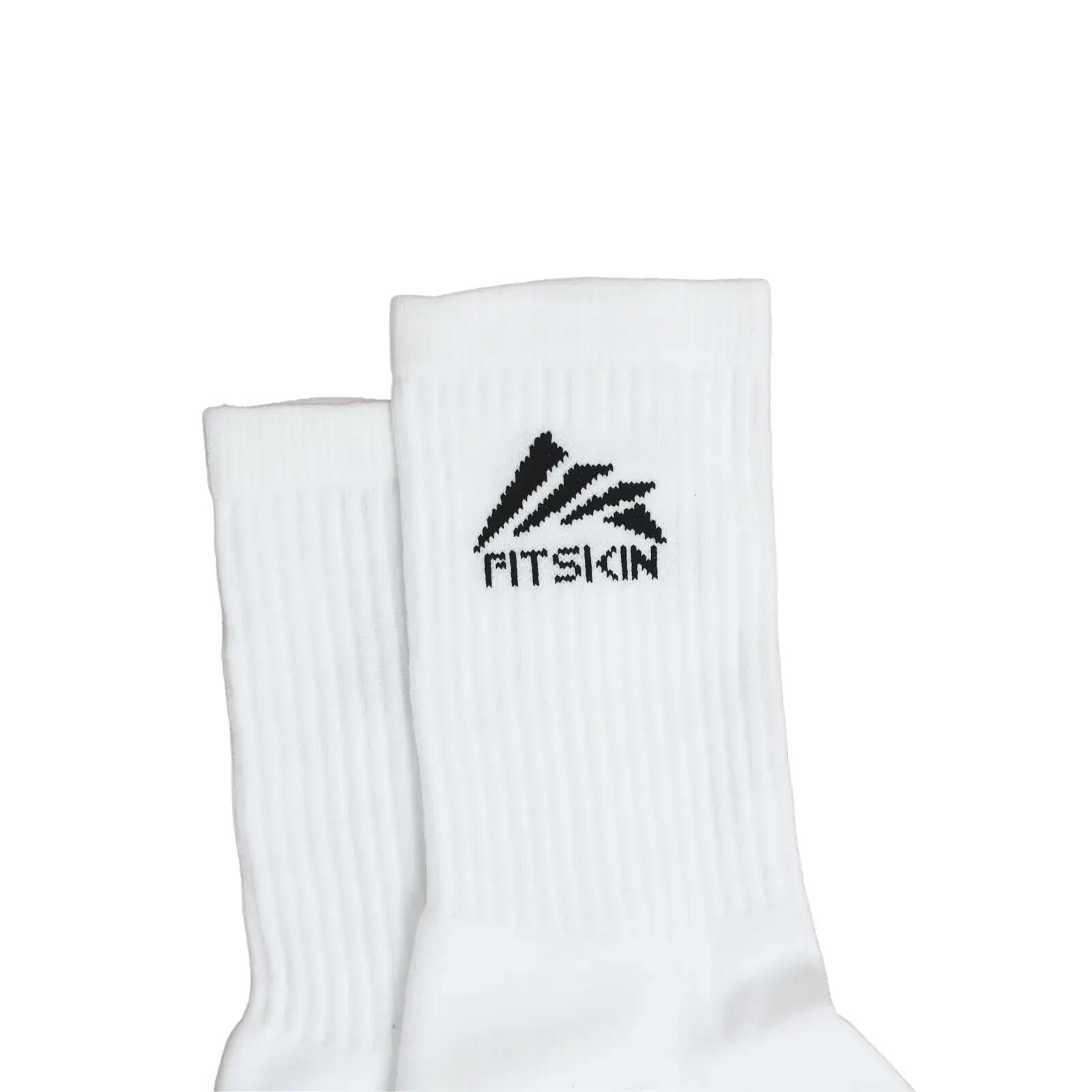 Sosete Lungi Fitskin Albe 3/4