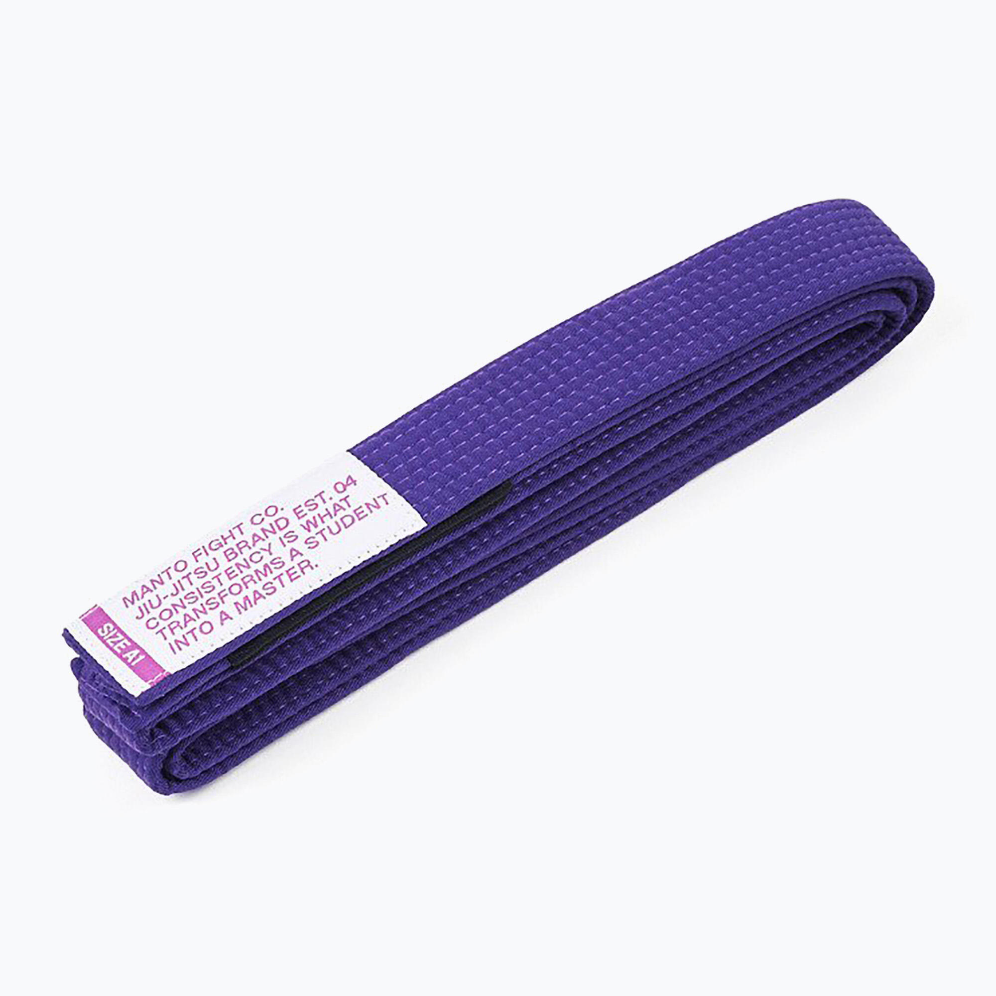 Pas do BJJ Manto Motto purpurowy 3/3