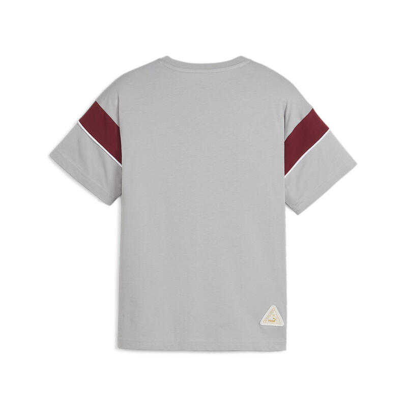 AC Milan FtblArchive T-Shirt Jungen PUMA Concrete Gray Tango Red