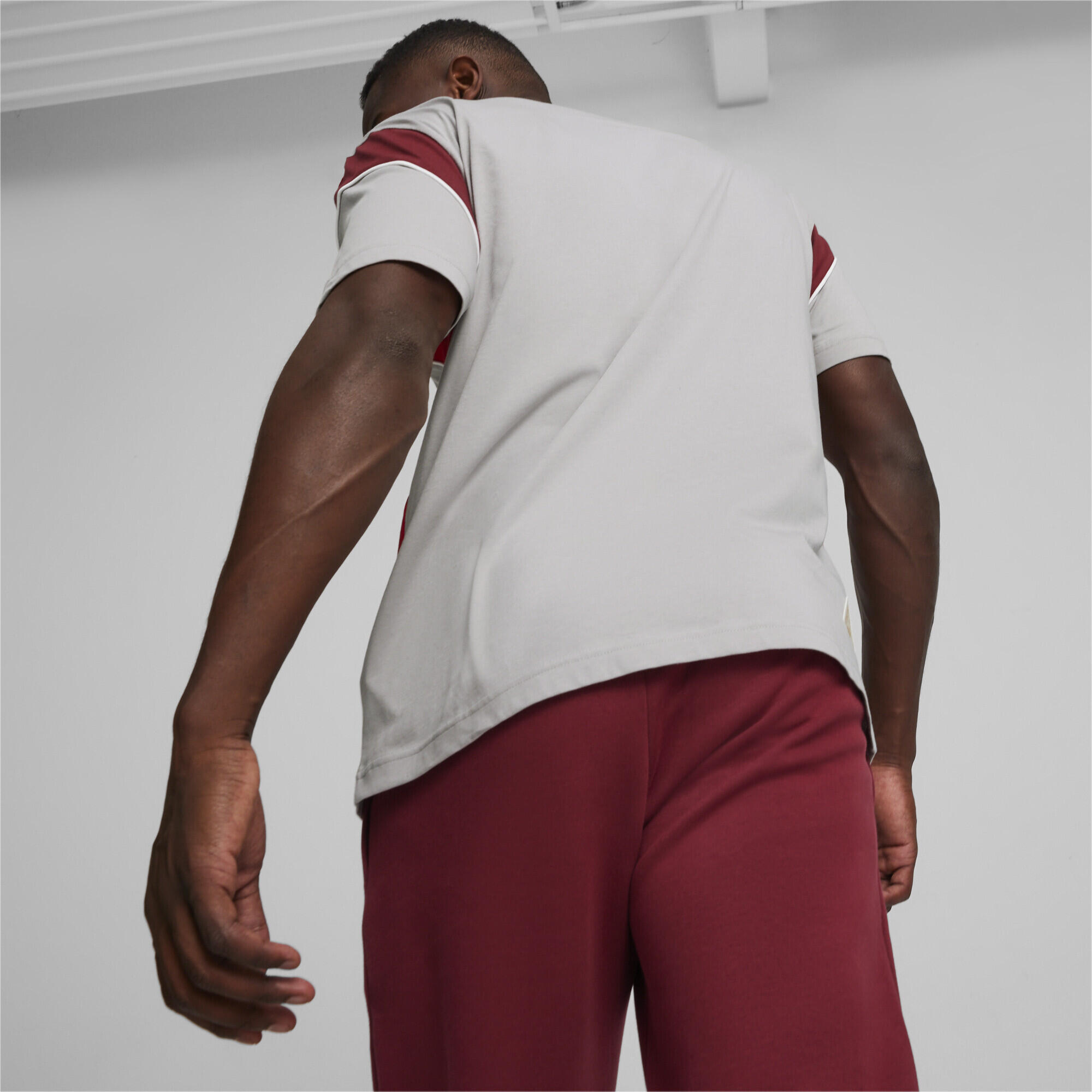 AC Milan FtblArchive T-shirt PUMA Concrete Gray Tango Red 5/6