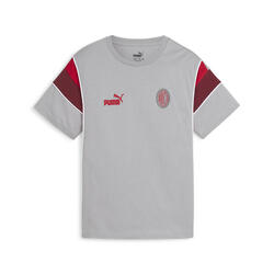 T-shirt FtblArchive AC Milan Enfant et Adolescent PUMA Concrete Gray Tango Red