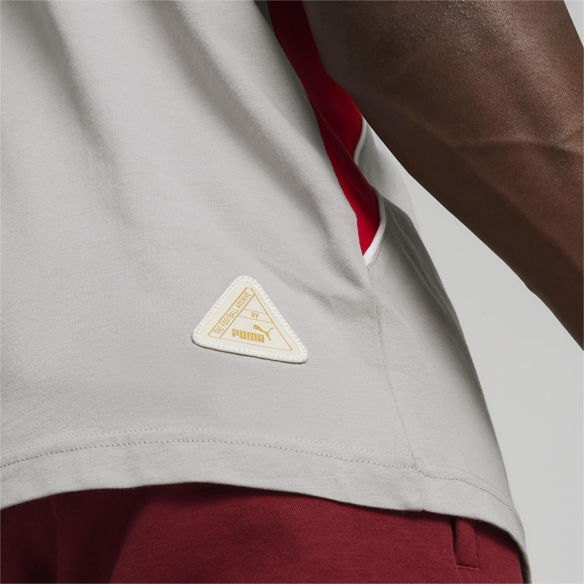 AC Milan FtblArchive T-shirt PUMA Concrete Gray Tango Red 3/6