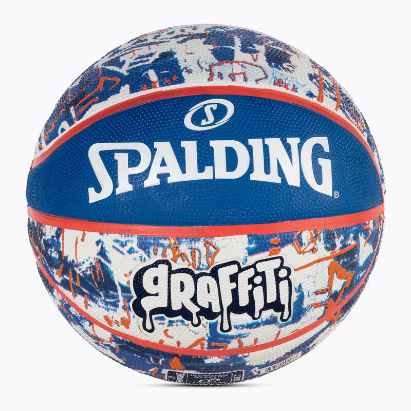 Balón de Baloncesto Spalding Blue Red Graffiti Talla 7