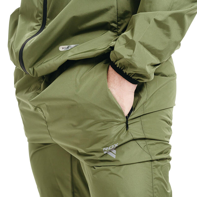 Costum sauna Rdx C1, verde army, XL