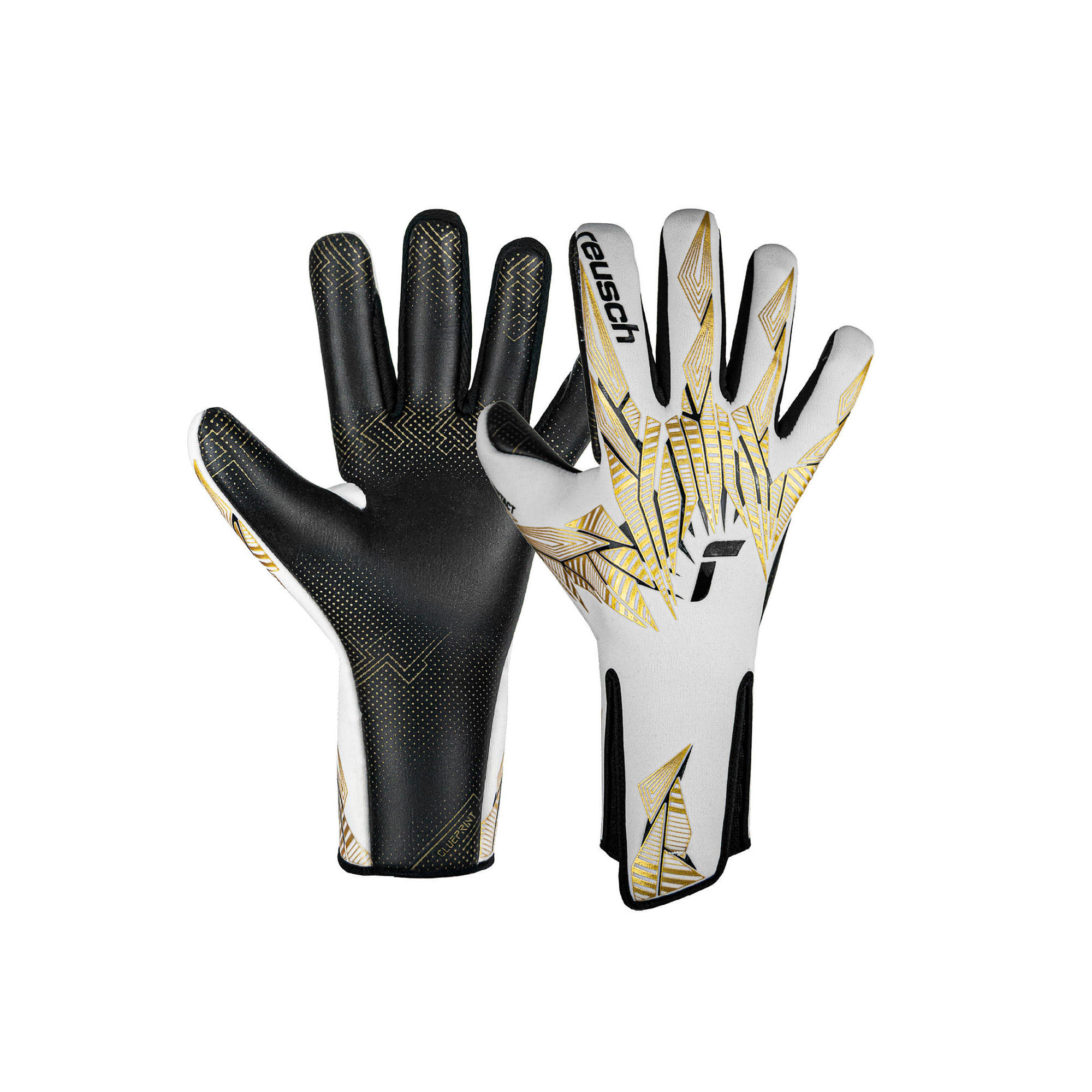 Reusch - Gants De Gardien Reusch Pure Contact Gold X Glueprint Strapless - Gants De Gardien - Blanc|jaune - 10 À 12 Ans - Decathlon