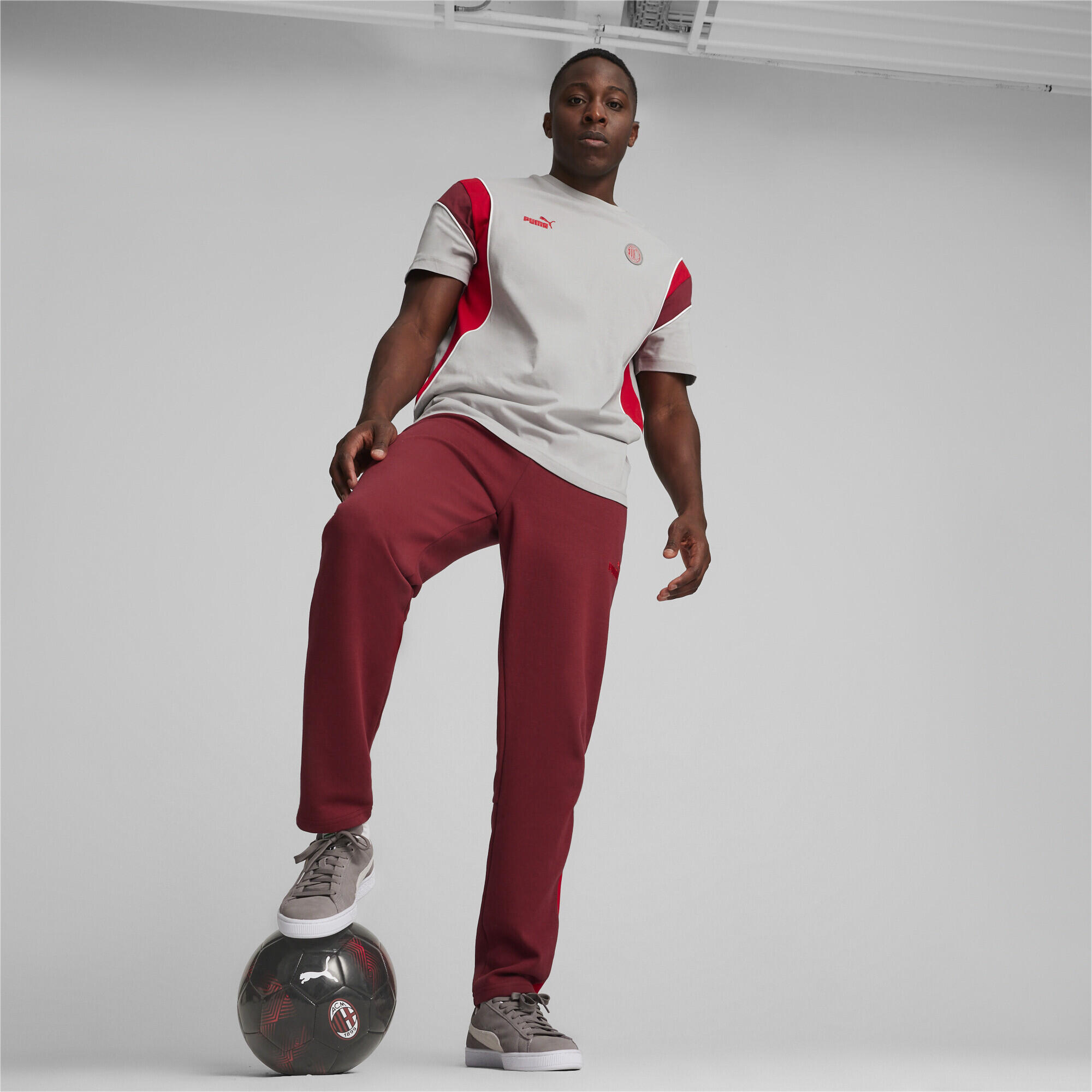 Pantalon de survêtement FtblArchive AC Milan PUMA Team Regal Red Tango 5/6