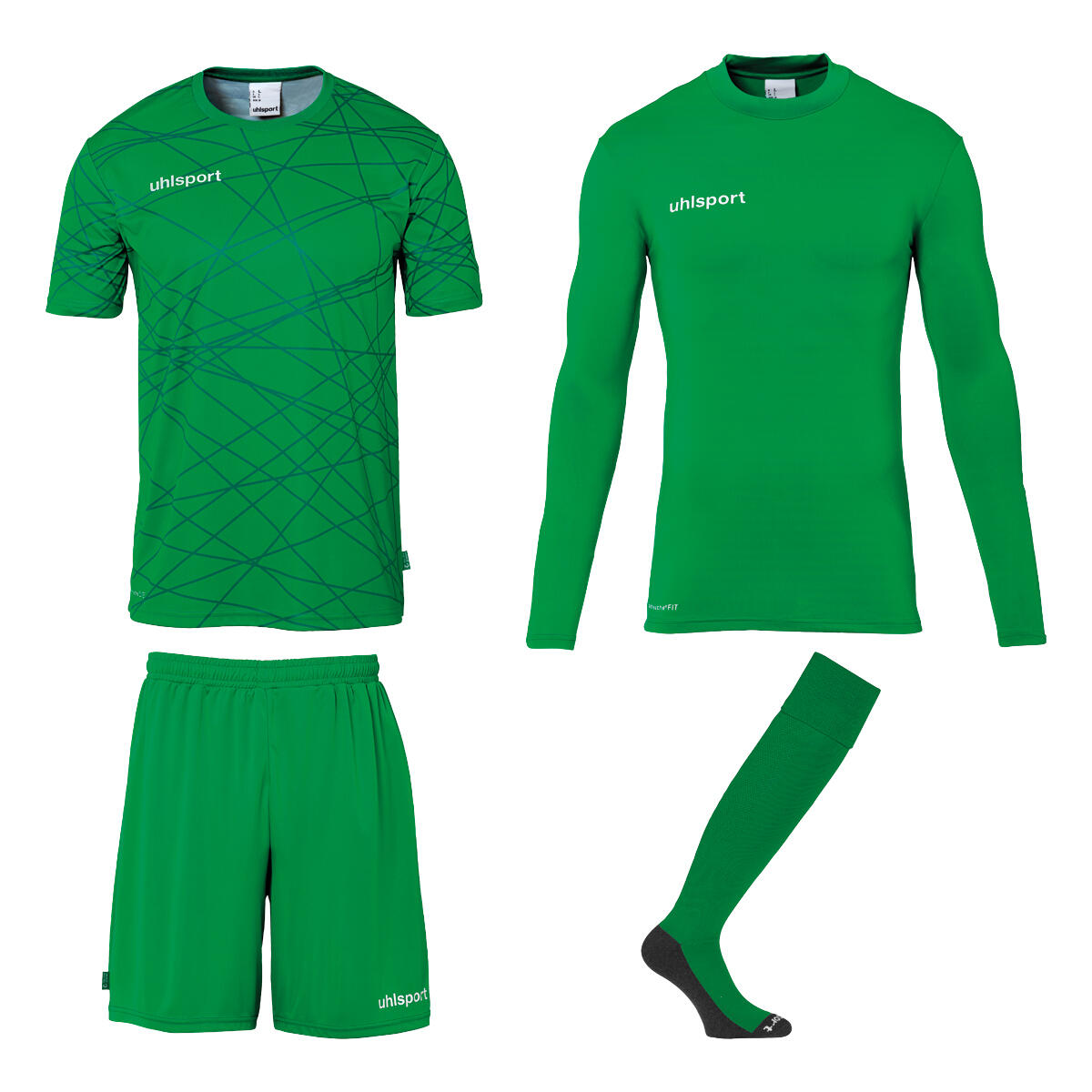 Uhlsport - Sets De Gardien De But Prediction Uhlsport - Tenue De Football - Blanc|noir|vert -  8 À 10 Ans - Decathlon