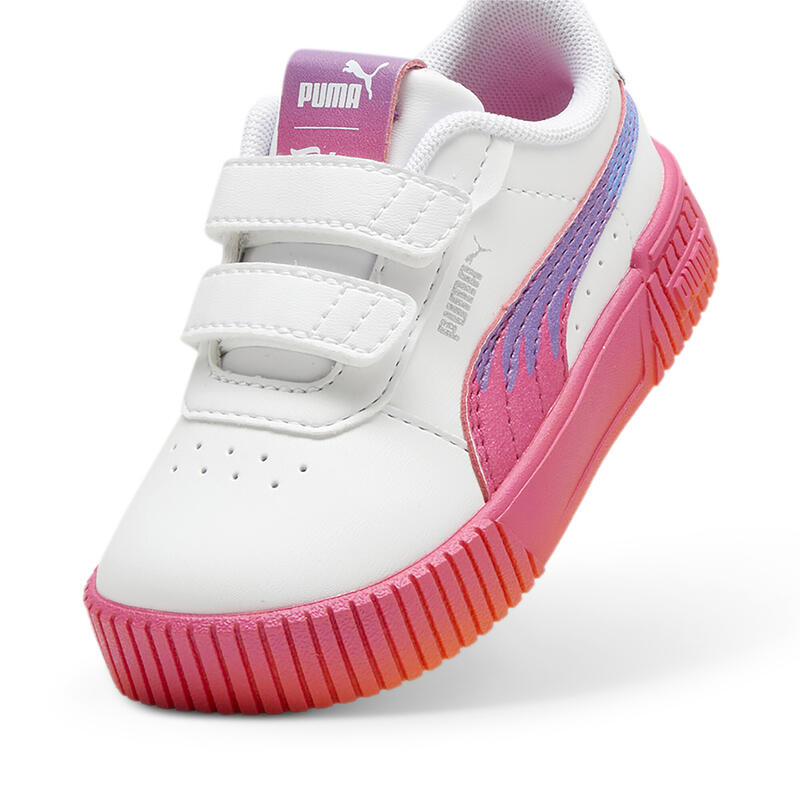 Baskets à scratch Carina 2.0 Trolls Bébé PUMA White Ravish Rickie Orange Pink