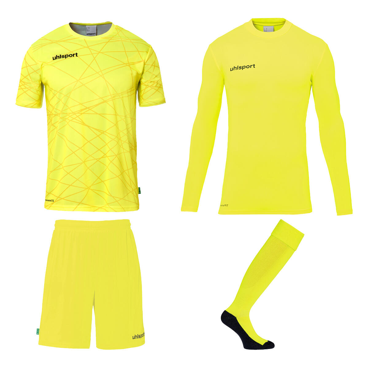 Neongeel / Zwart / Wit