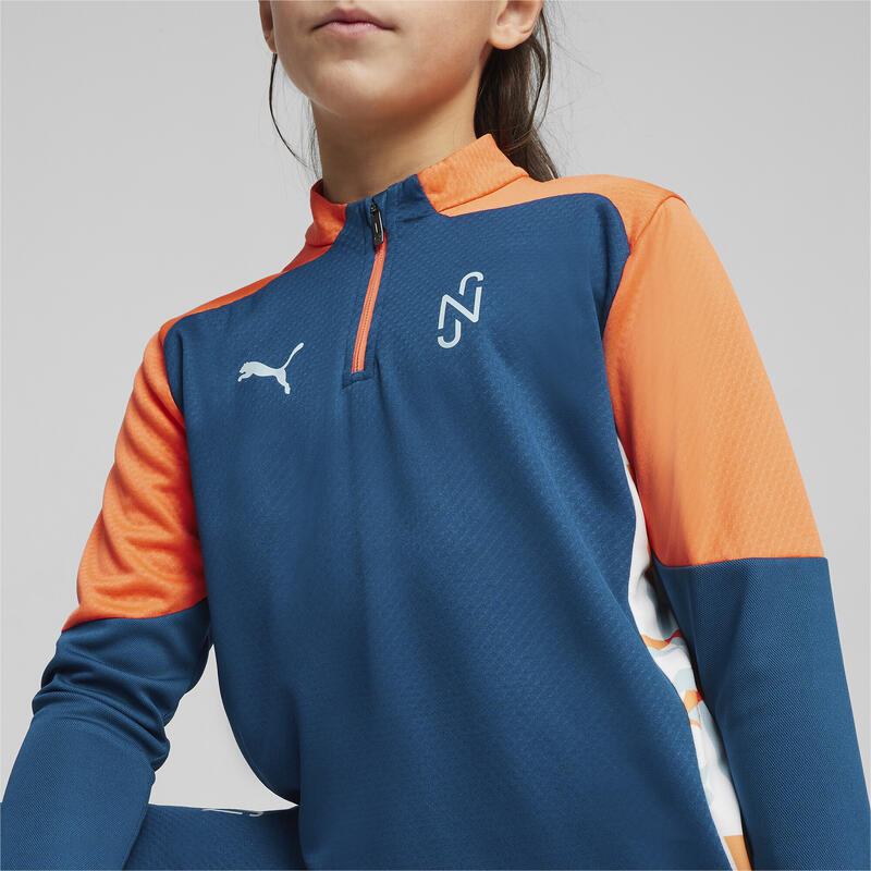 Bluza copii Puma Neymar Jr Creativity 14 Zip Top Jr, Albastru