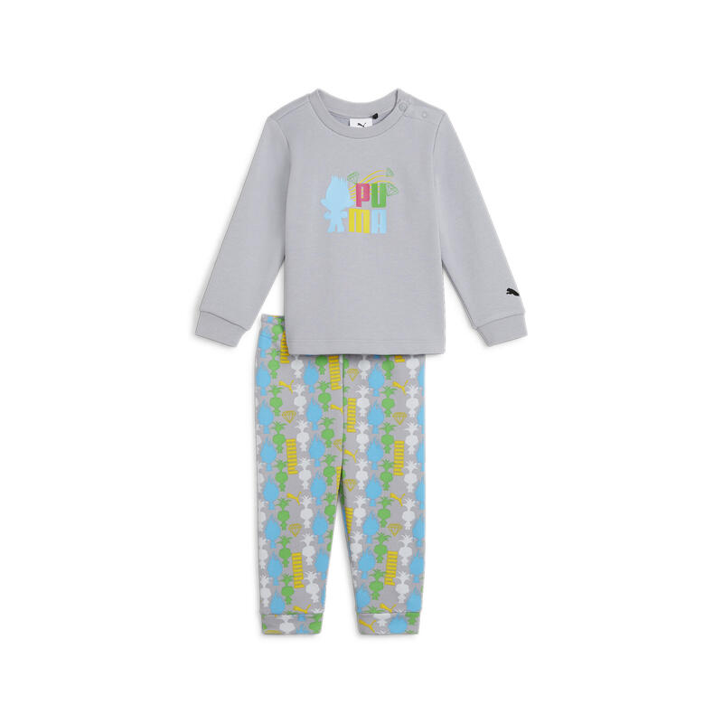 Conjunto de chándal PUMA x TROLLS Niños pequeños PUMA Gray Fog