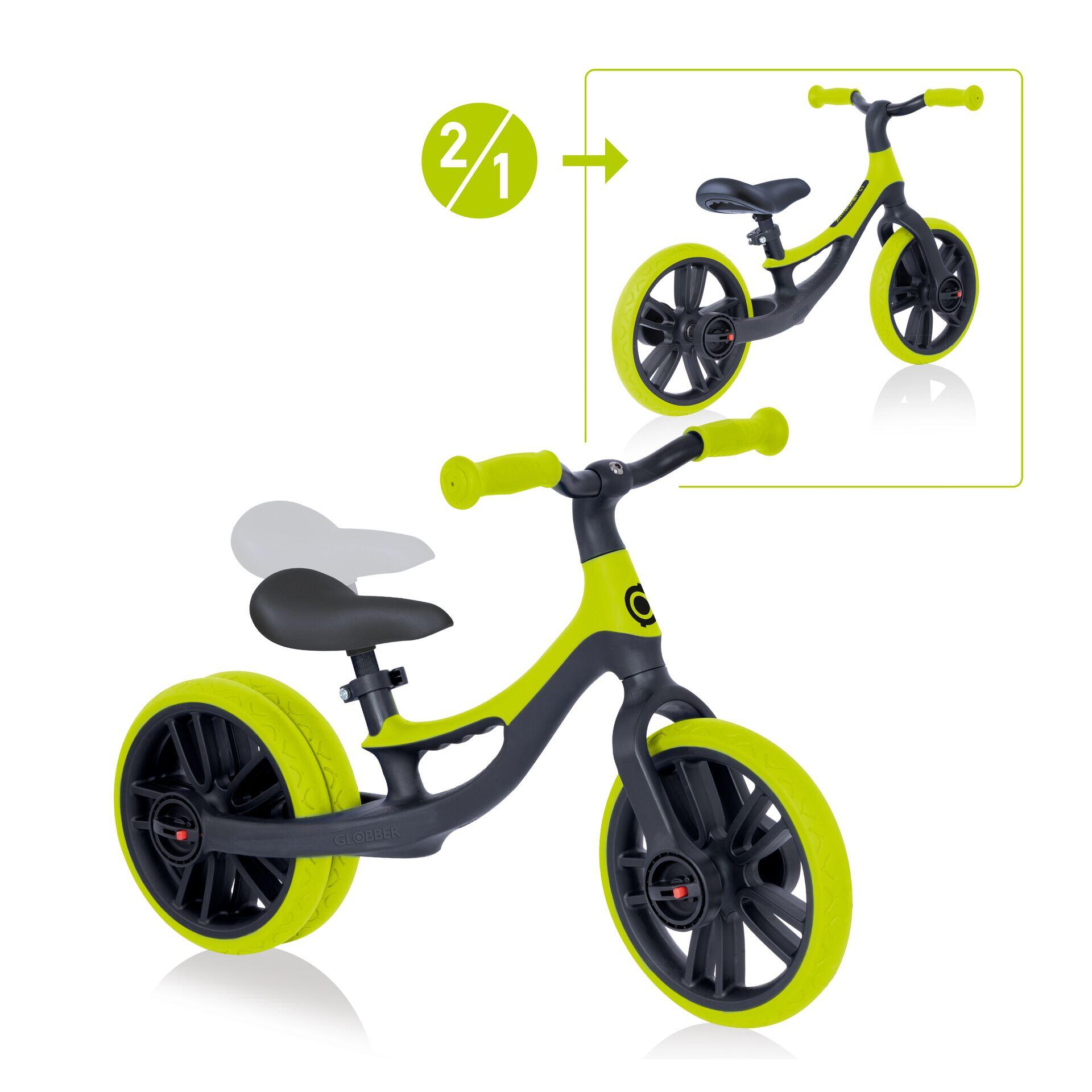 GLOBBER GLOBBER GO BIKE ELITE DUO lime grün