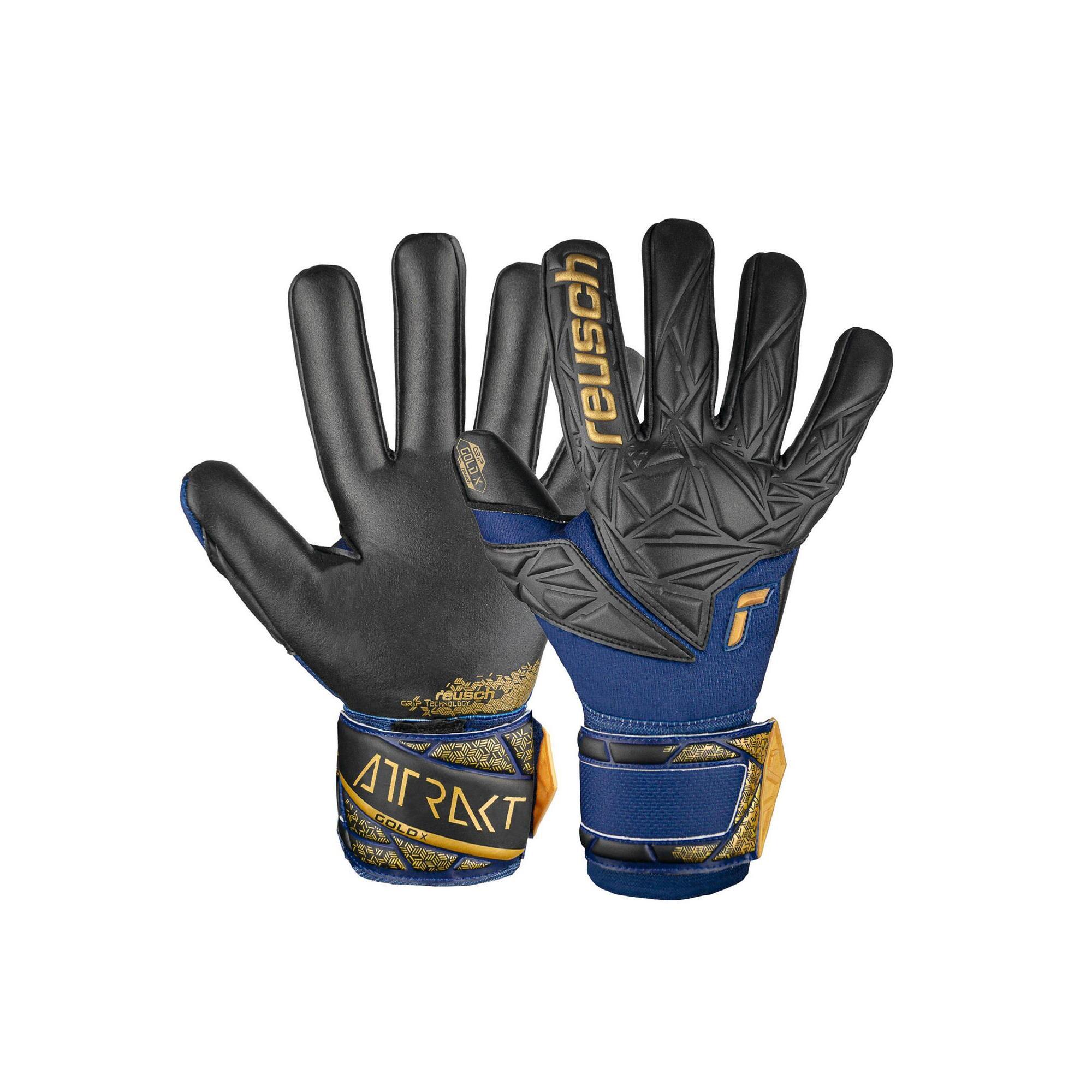 Reusch - Gants De Gardien Reusch Attrakt Gold X Nc - Gants De Gardien - Bleu|jaune -  8 À 10 Ans - Decathlon