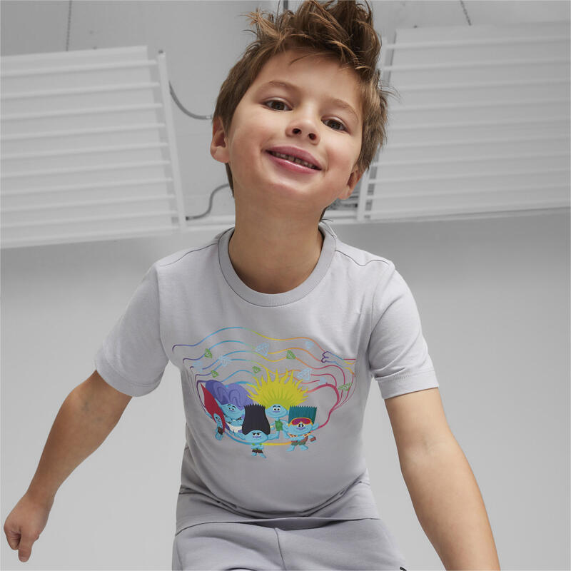 PUMA x TROLLS T-shirt voor kinderen PUMA Gray Fog