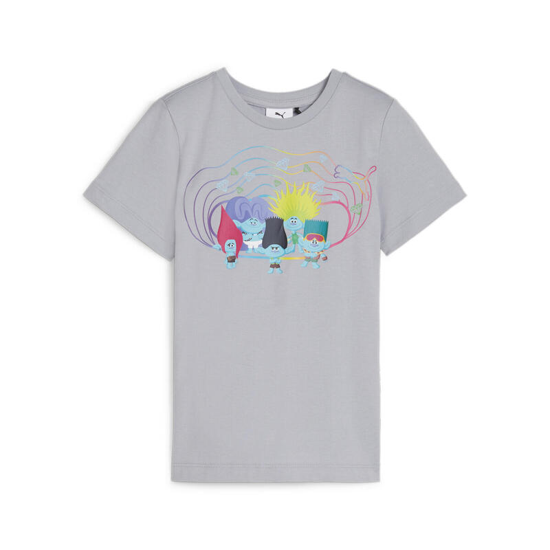 T-shirt PUMA x TROLLS per bambini PUMA Gray Fog