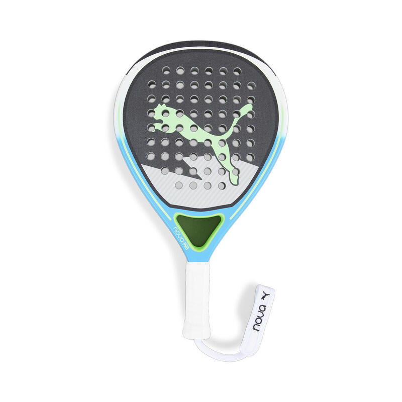 NOVA Padel Pro HYB racket PUMA Black Glacial Gray Luminous Blue