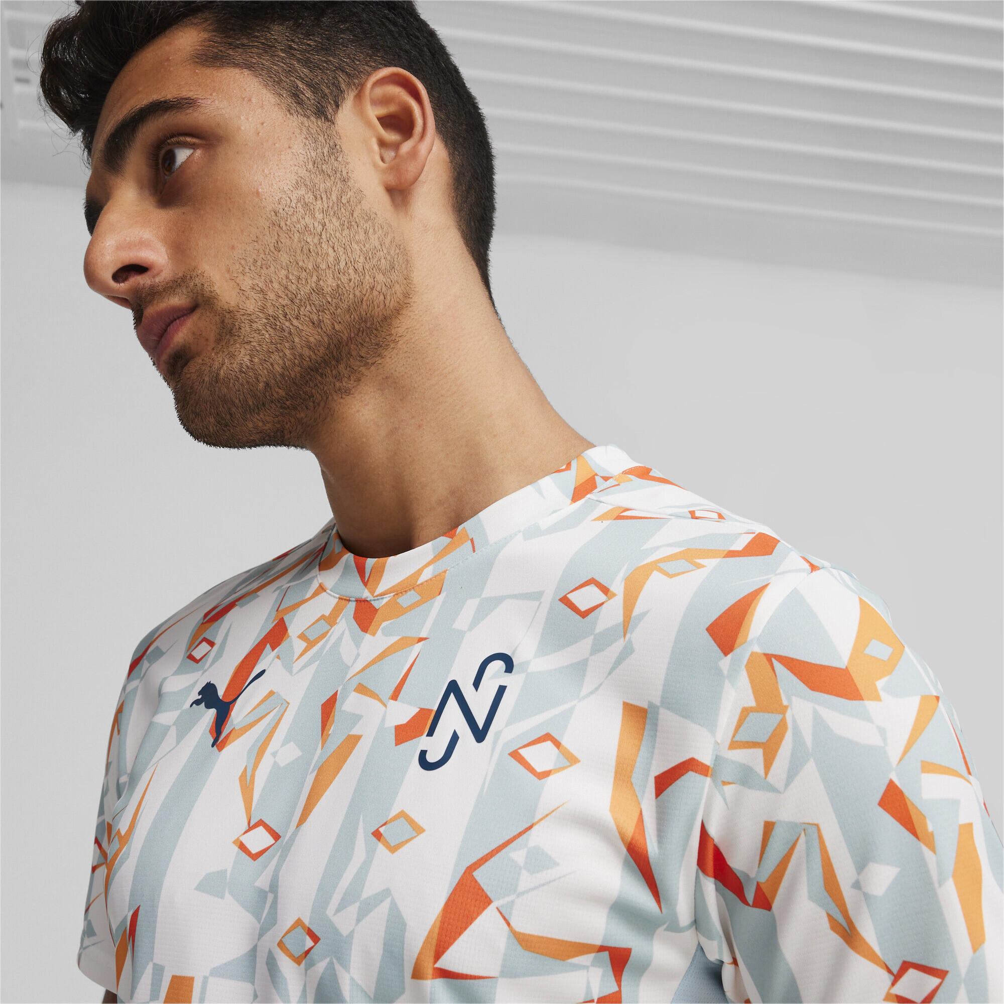 PUMA x NEYMAR JR Creativity Fußballtrikot Herren PUMA White Hot Heat Orange 3/6