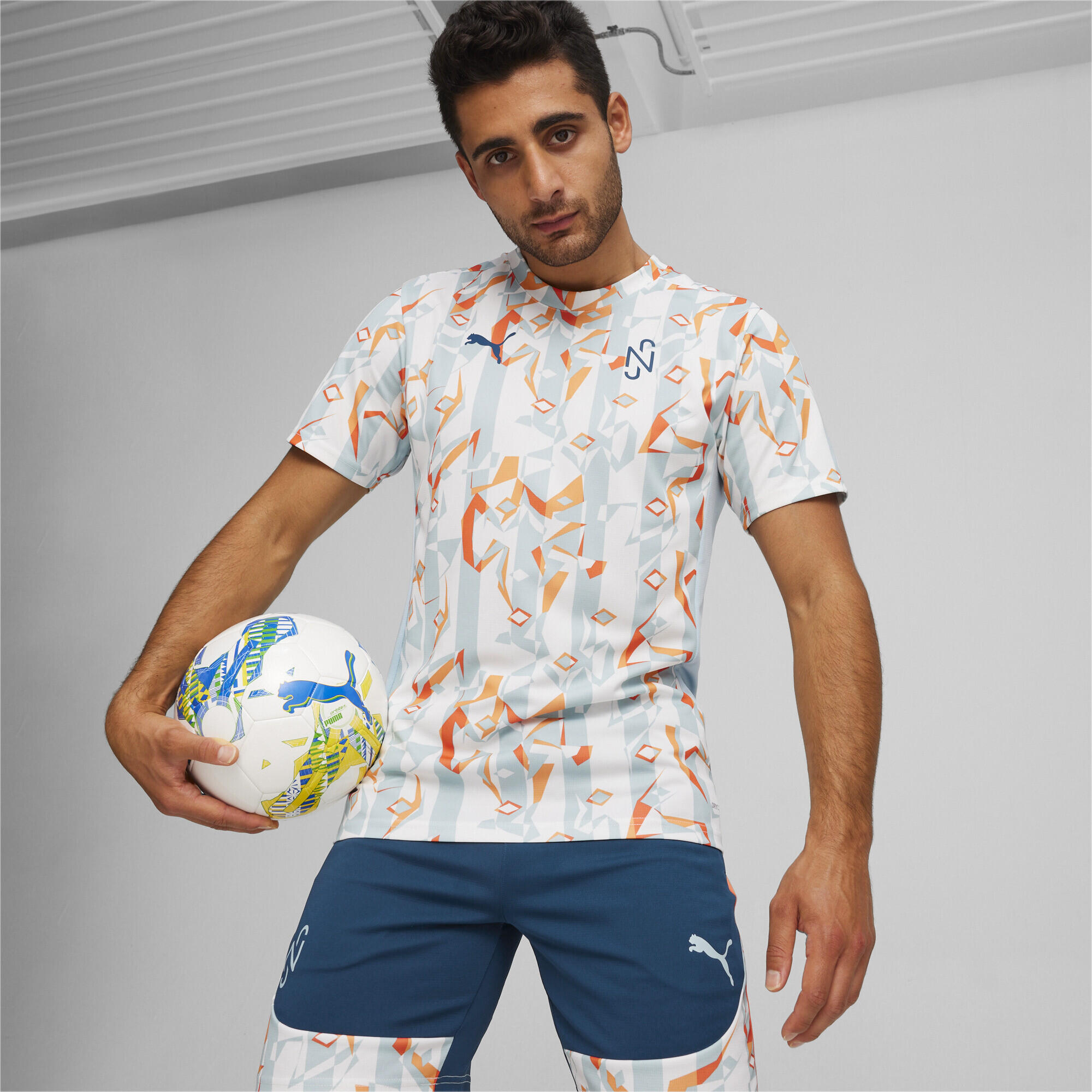 PUMA x NEYMAR JR Creativity Fußballtrikot Herren PUMA White Hot Heat Orange 2/6