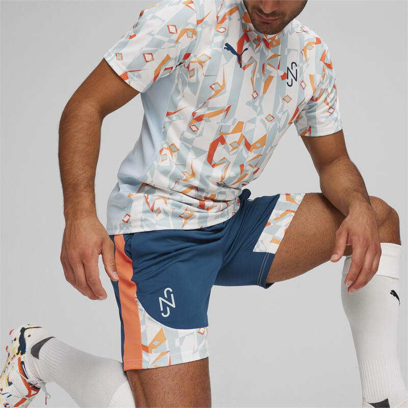 PUMA x NEYMAR JR Creativity voetbalshort PUMA Ocean Tropic Hot Heat Blue Orange