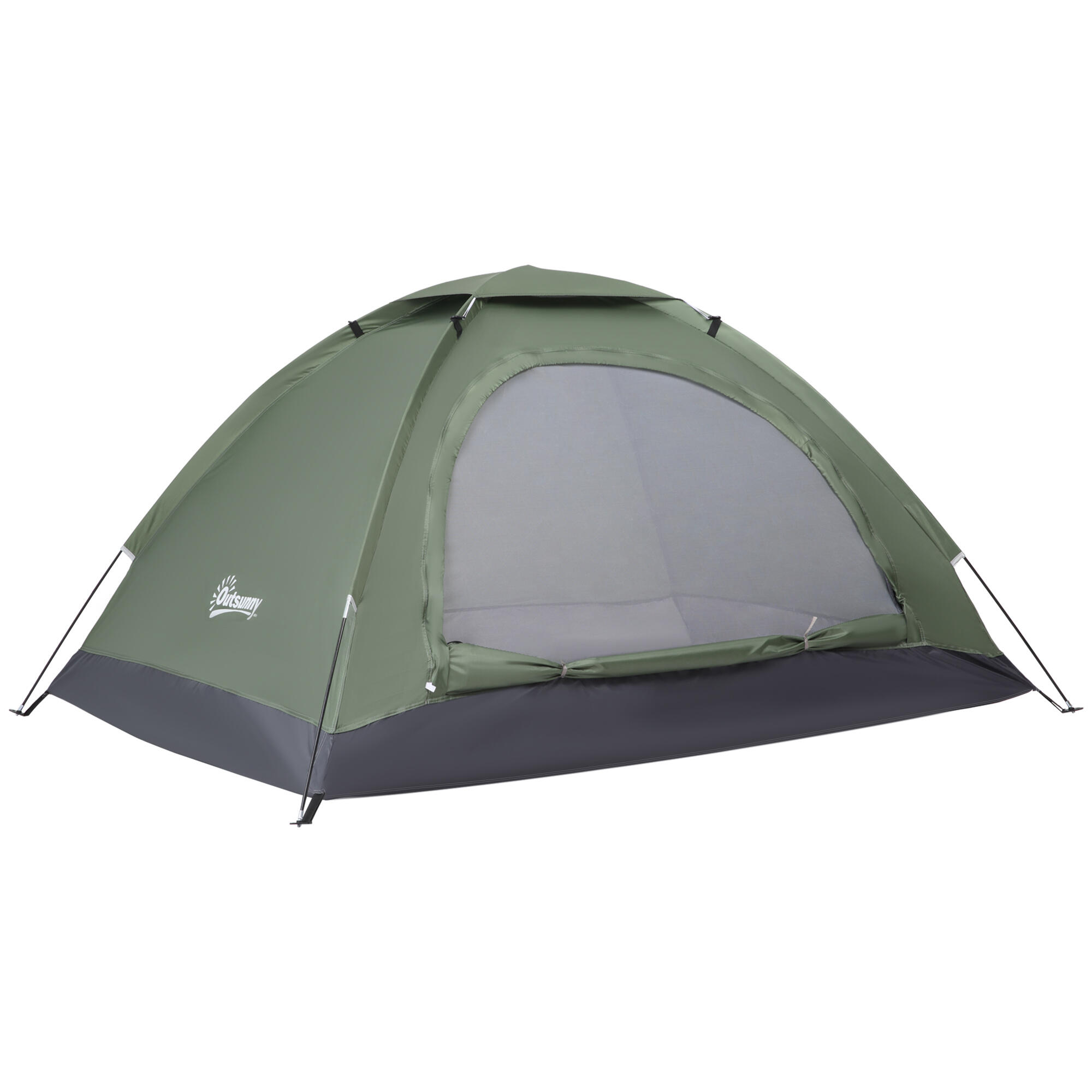 Tenda campismo 206x152x110 cm verde Outsunny