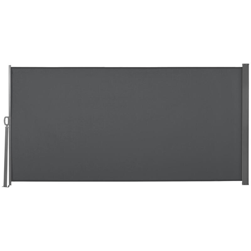 Toldo Lateral Retráctil Outsunny 300x160 cm Gris