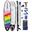 AQUAPLANET Kit Paddle Gonflable - Max Arc-en-ciel