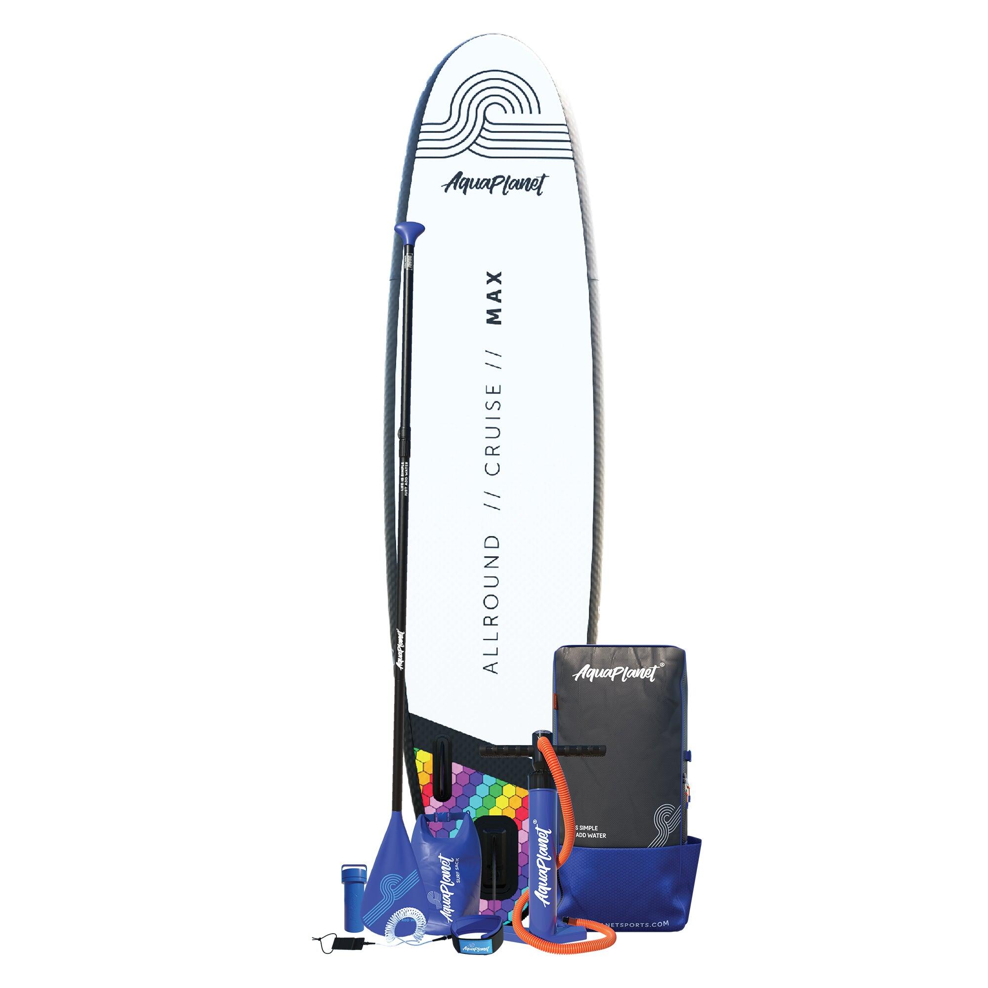 Aquaplanet MAX 10'6 Inflatable Paddle Board Package - Rainbow 3/6