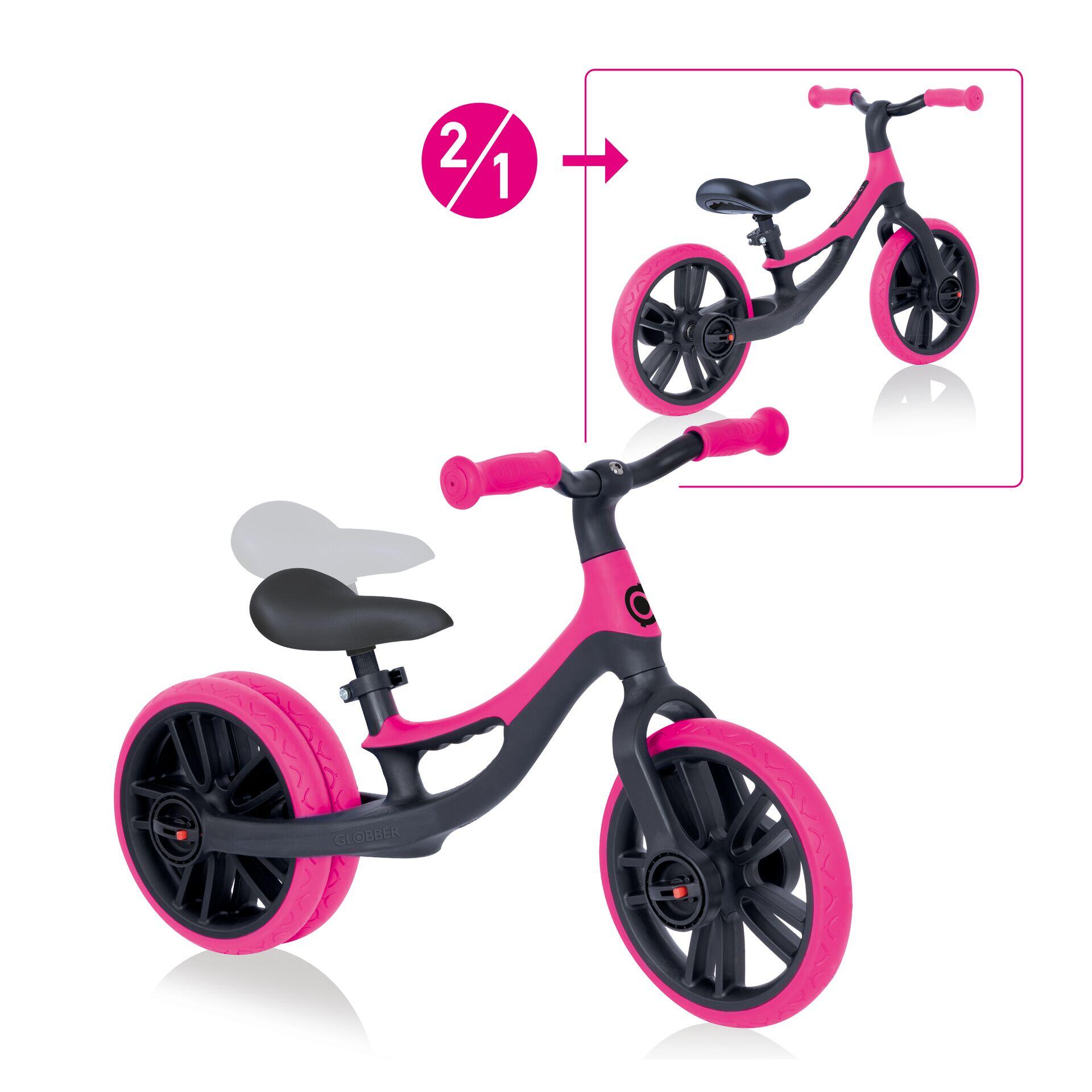GLOBBER GLOBBER GO BIKE ELITE DUO fuchsia pink