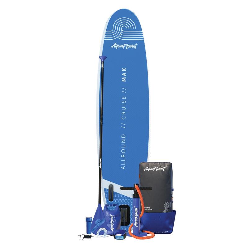 AQUAPLANET Kit Paddle Gonflable - Max Bleu