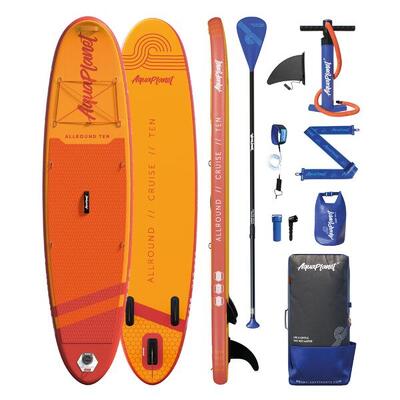 AQUAPLANET Aufblasbares Stand-Up Paddleboard Set - AllRound Ten Blau