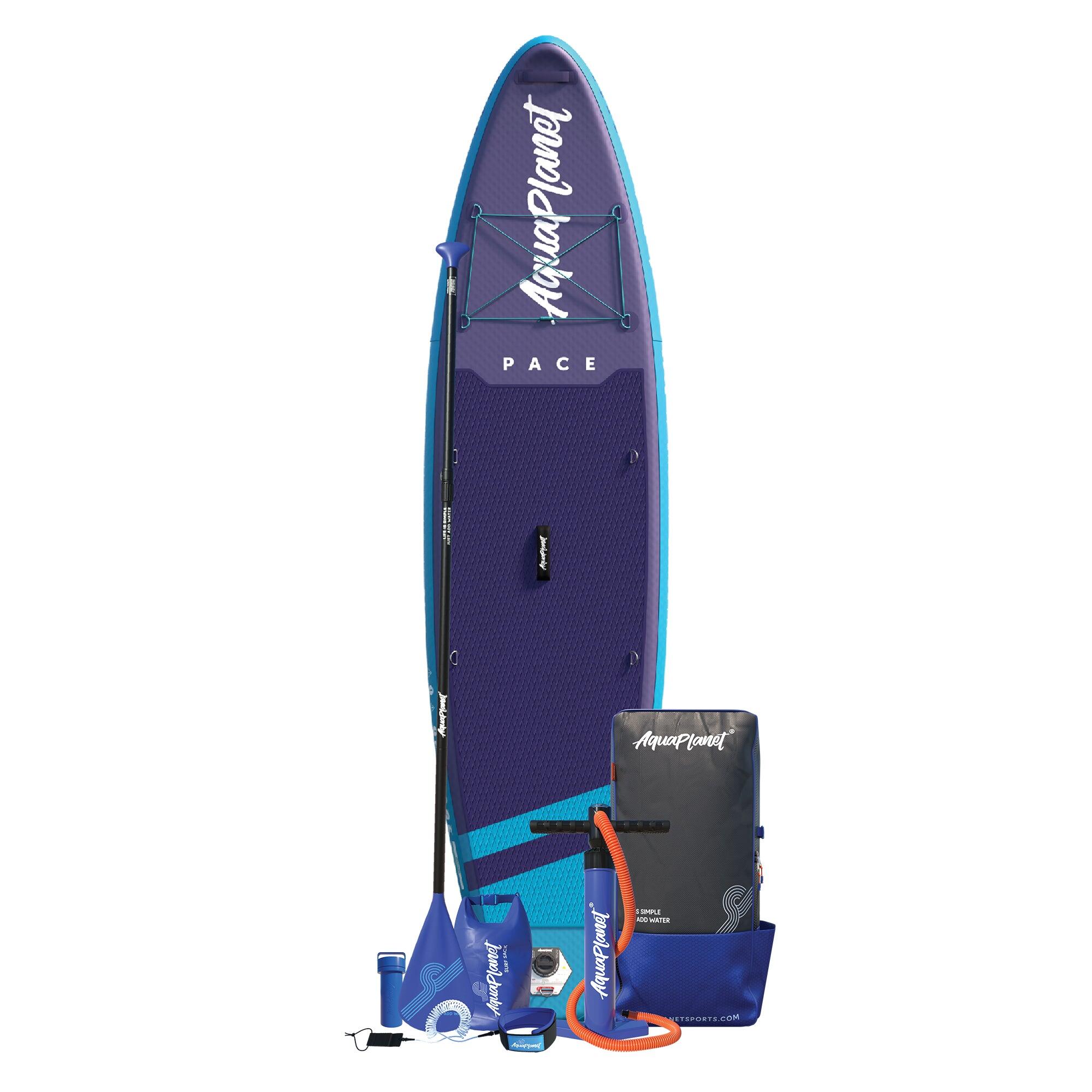 Aquaplanet PACE 10'6 Inflatable Stand Up Paddle Board Package - Teal/Midnight 2/6