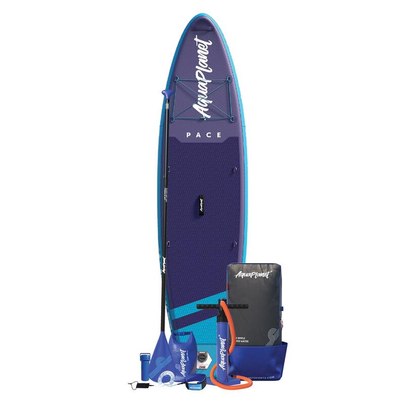 AQUAPLANET Kit Stand Up Paddle Gonflable - Pace Sarcelle et Minuit