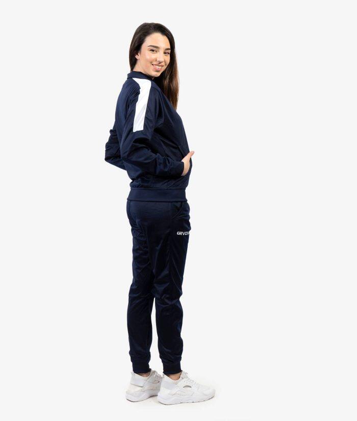 TUTA complete uomo ( acetato-poliestere) givova blu/bianco 3/4