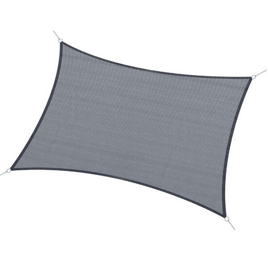 Toldo de Vela Outsunny 400x600 cm Gris