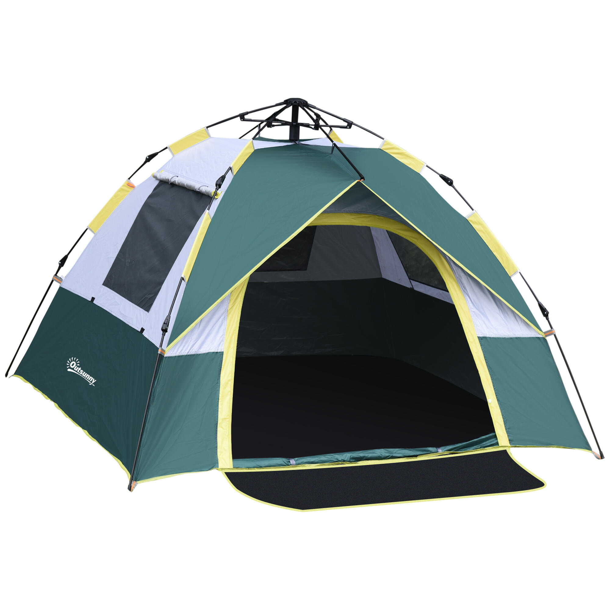 Tenda campismo 205x195x135 cm verde outsunny